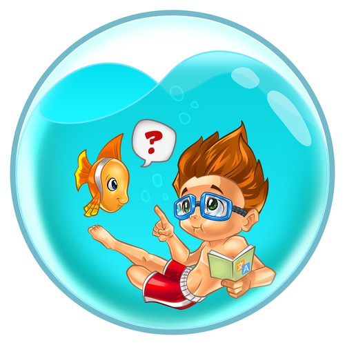 Swimming pool design with the title 'Concept for children swimming course'