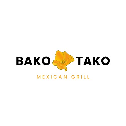 Mexican restaurant design with the title 'Bako & Tako Mexican Grill'