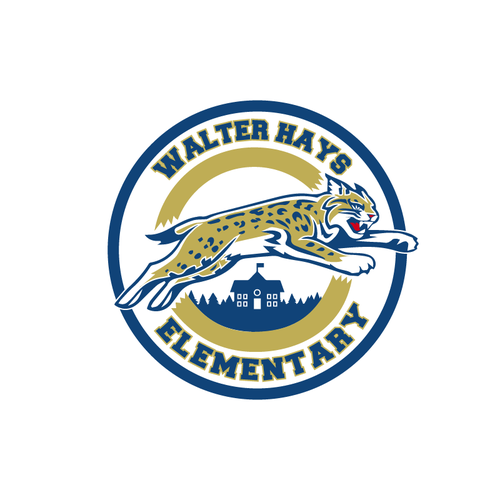 Wildcat logo with the title 'Walter Hays Elementary School '