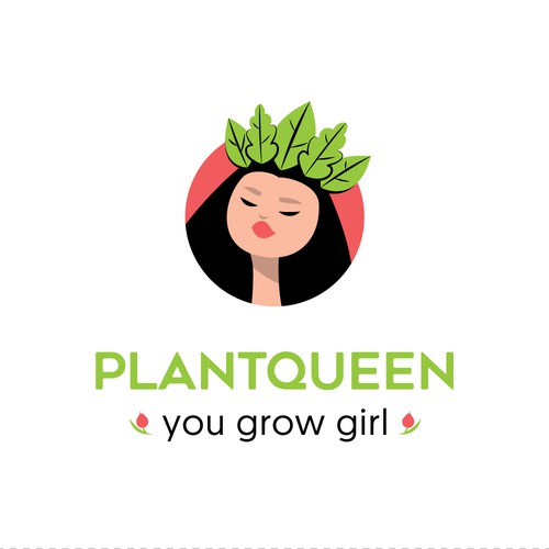 Plant design with the title 'Logo design for Plantqueen'