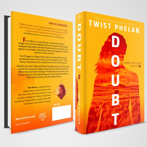 Thriller book cover with the title 'Doubt'