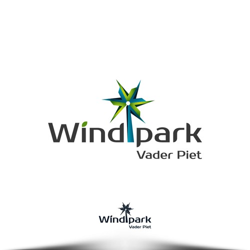 Wind logo with the title 'Windpark Vader Piet'