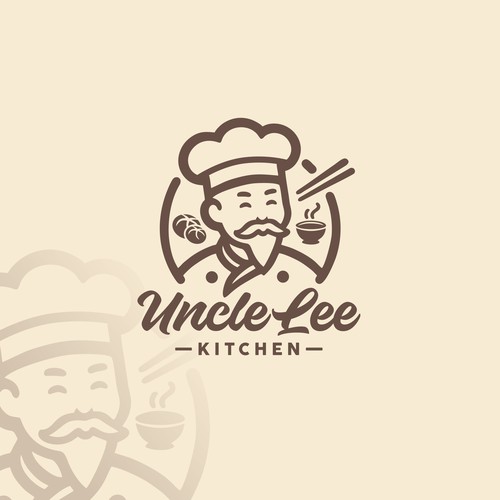 Cuisine design with the title 'Asian Chef Logo'