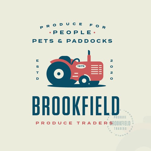 Market logo with the title 'Logo design'