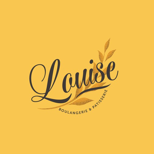 Rustic brand with the title 'logo for louise patisserie'