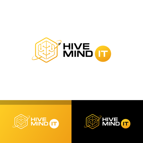 IT logo with the title 'Logo Concept for Hive Mind IT'