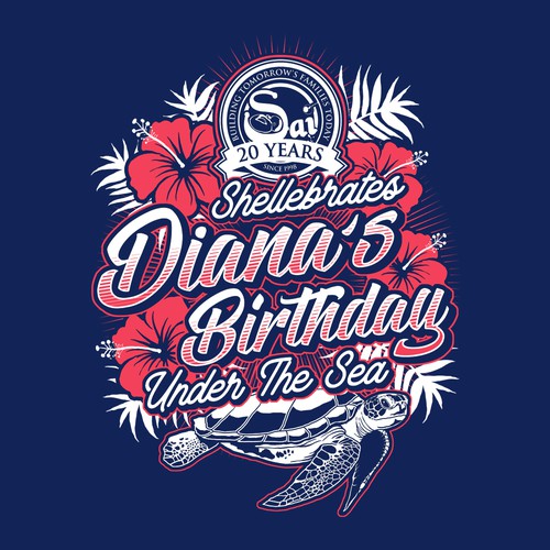 Birthday design with the title 'Design For SAI Celebrate'