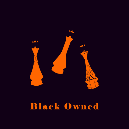 Queen logo with the title 'chess piece logo'