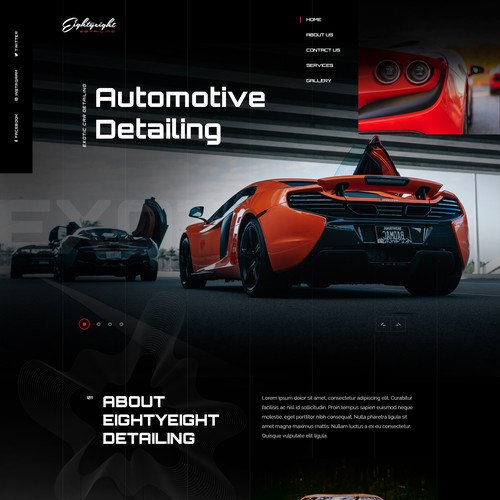 car detailer website design