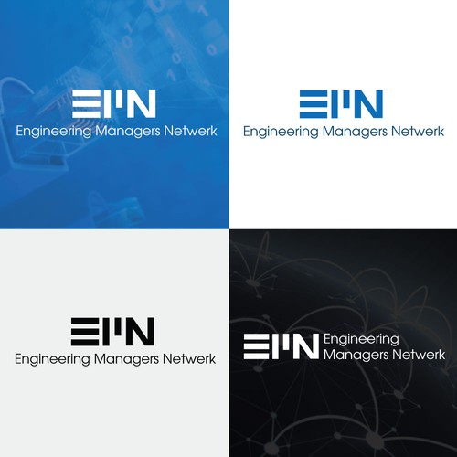 Networking design with the title 'Unique logo concept for a professional networking event'