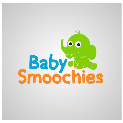 Elephant design with the title 'Logo Concept for Baby Smoochies'