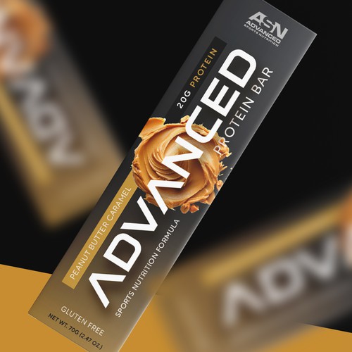 Protein packaging with the title 'Protein bar packaging design'