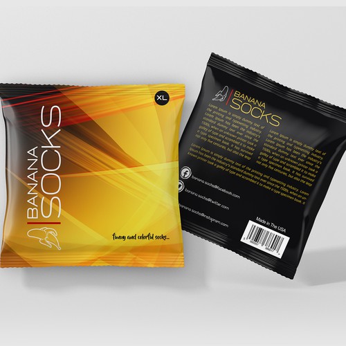 Fashion label with the title 'socks'