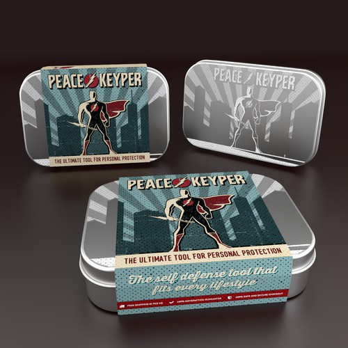 Vintage packaging with the title '50's Vintage Comic styled packaging '