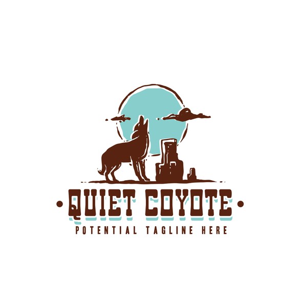 Saloon design with the title 'Western logo'