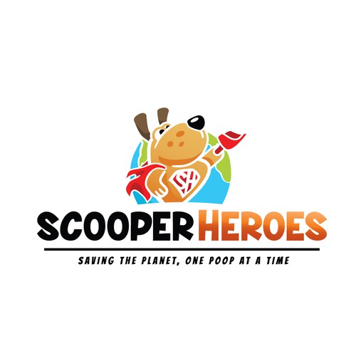 Superman logo with the title 'Scoobys second relative as a Scooper Hero'