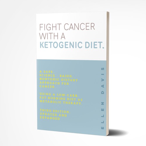 Inspirational book cover with the title 'Book Cover for a Ketogenic Diet.'