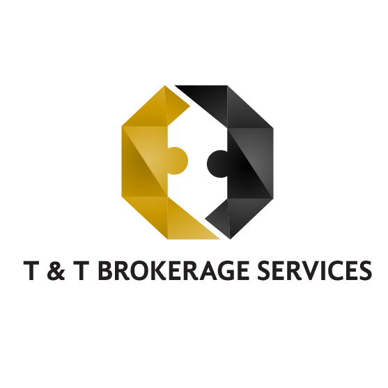 Oval logo with the title 'Brockerage Services'