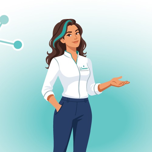 Avatar design with the title 'Professional Medical AI Mascot Illustration'