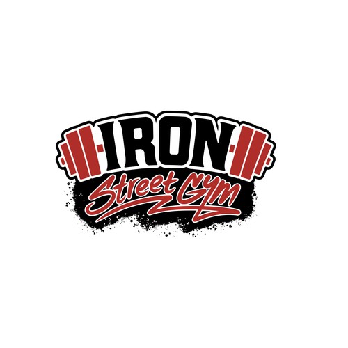 Graffiti logo with the title 'Iron Street Gym'