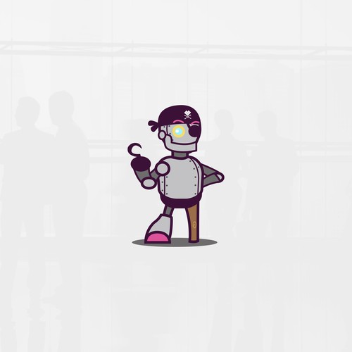 Pirate design with the title 'Character contest entry'