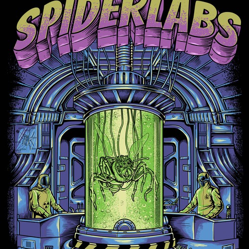 Medical t-shirt with the title 'spiderlabs'