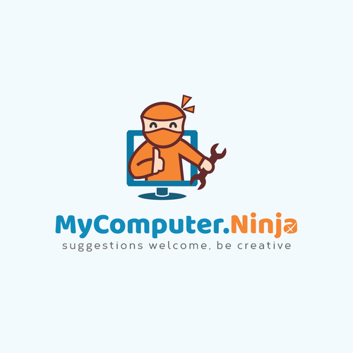 Iconic brand with the title 'MyComputer.Ninja Logo'
