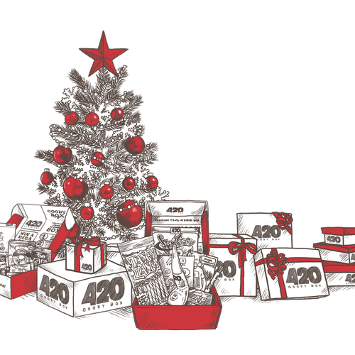 X-mas design with the title 'Christmas Illustration'