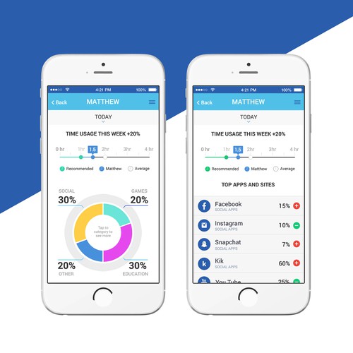 Graph design with the title 'Parental Controls and Internet Usage Monitoring App'