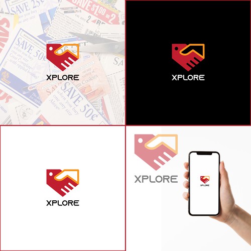 Deal logo with the title 'XPLORE - an App Icon logo'