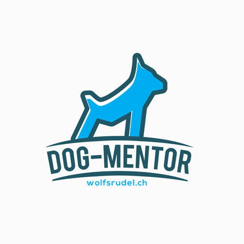 Pet care logo with the title 'dog mentor'