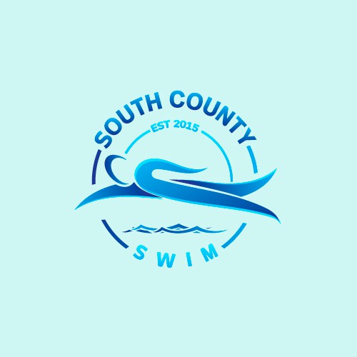 Swim design with the title 'swimming'