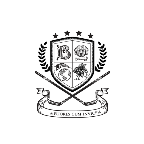 Crest illustration with the title 'Family crest'