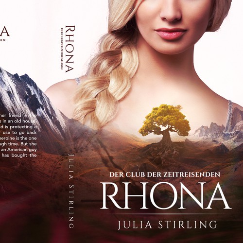 Book cover with the title 'Rhona (Der club der Zeitreisenden)'