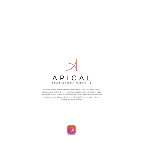 Law firm brand with the title 'Logo Winning for Apical'