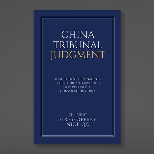 Legal design with the title 'China Tribunal Judgment'