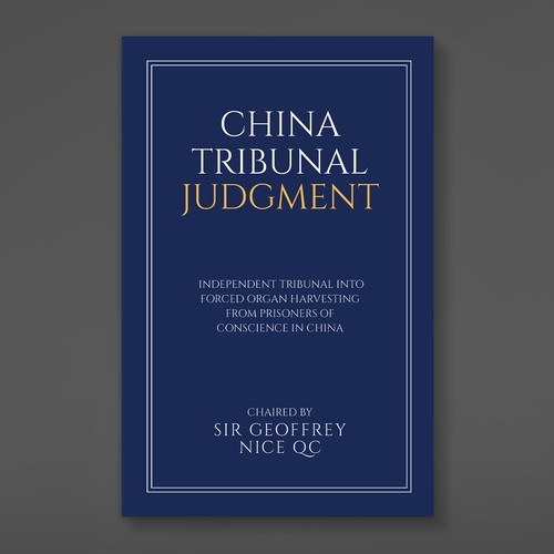 Chinese design with the title 'China Tribunal Judgment'