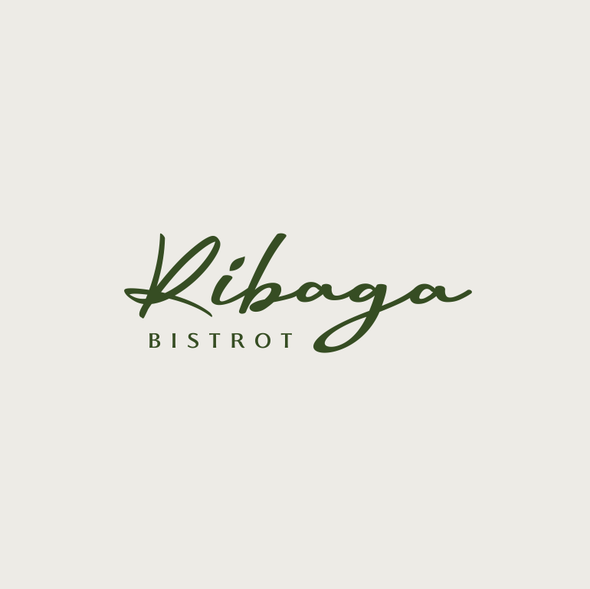 Design with the title 'Ribaga Bistrot'
