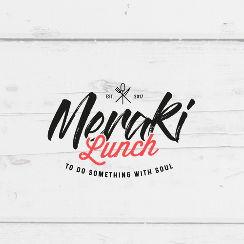 Texture design with the title 'Hip and trendy logo for restaurant. '