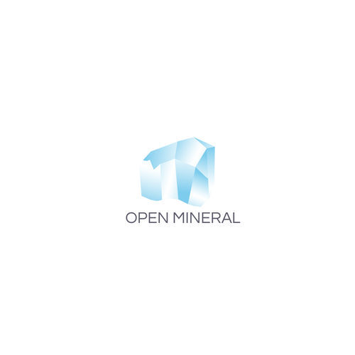 Mineral logo with the title 'logo design'