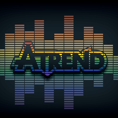 Colorful artwork with the title 'Atrend Amp Bar Wall Design'