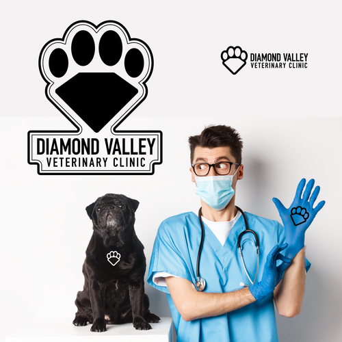 Veterinary brand with the title 'Veterinary clinic'
