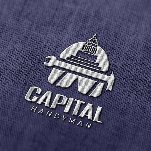 Handyman logo with the title 'Logo proposal for a maintenance company'