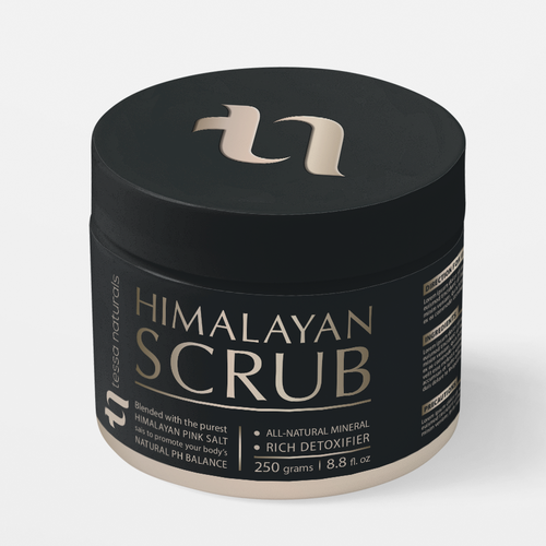 Beauty label with the title 'Himalayan Scrub'