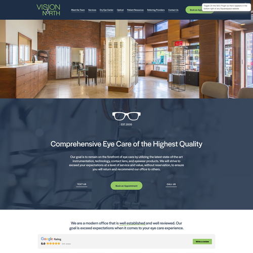 Vision design with the title 'Vision North Boston'