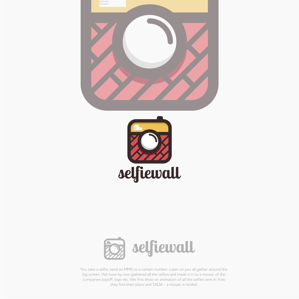 Selfie logo with the title 'selfie-wall-gram'