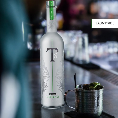 Vodka label with the title 'Vodka bottle'