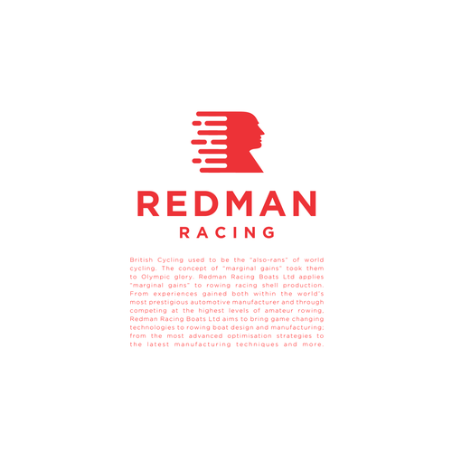 Cycling design with the title 'Redman Racing'
