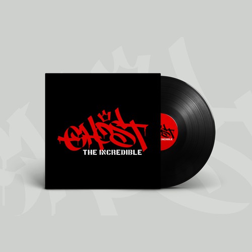 Rap design with the title 'Logo concept for GHOST The Incredible'