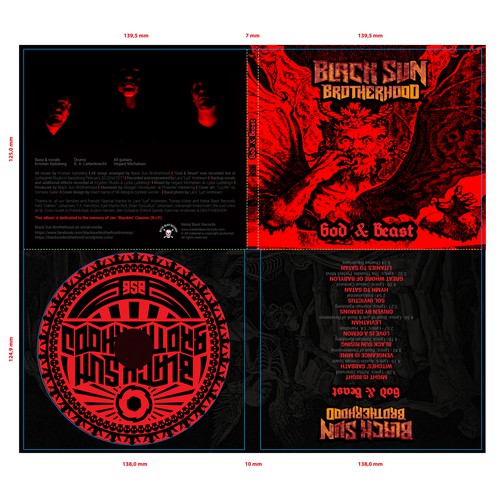 Metal band design with the title 'CD cover design'